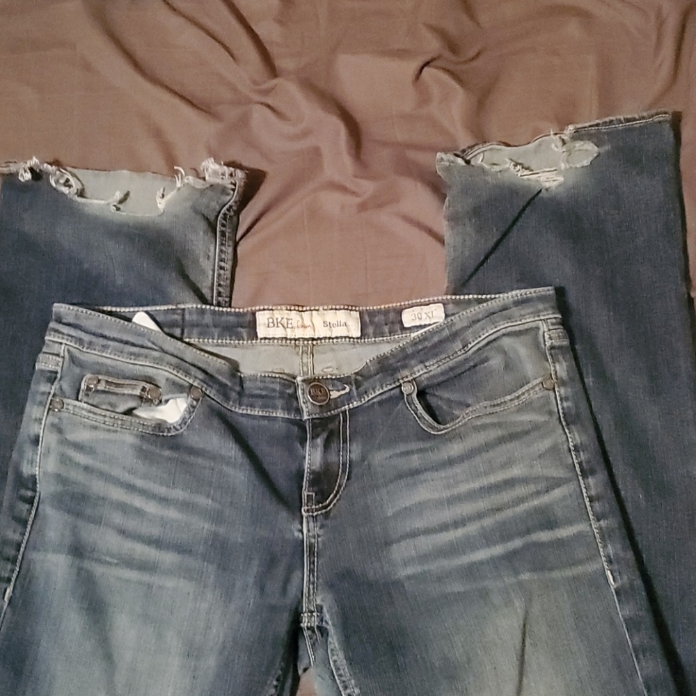Well worn jeans